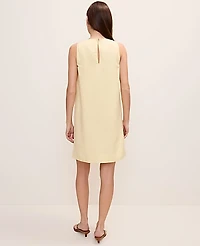 Ann Taylor Shift Dress Linen Blend Yellow Buttercream Women's