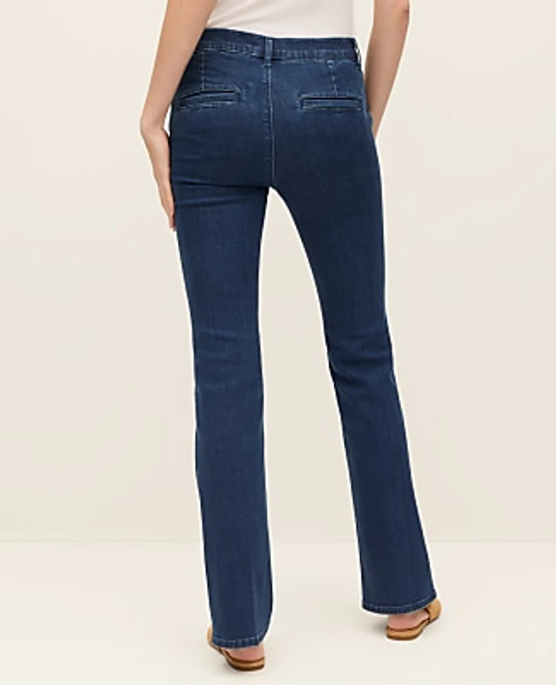 Ann Taylor The Petite Boot Jean Classic Mid Wash Women's
