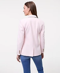 Ann Taylor Weekend Greenwich Blazer Brushed Knit Blush Haze Women's