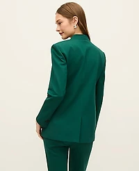 Ann Taylor The Collarless Blazer in Ponte Size 2 Shade Tree Women's