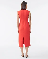 Ann Taylor Petite Crew Neck Twist Sheath Dress Women's