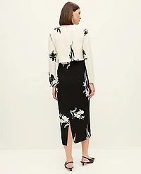 Ann Taylor Petite Mixed Floral Sheath Dress Winter White Women's