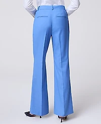 Ann Taylor The Petite Flare Trouser Luxe Twill Bluebird Melange Women's