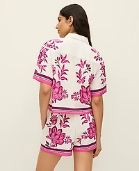 Ann Taylor Floral Two Piece Set Winter White Women's