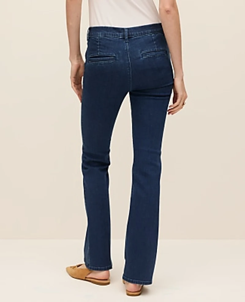 Ann Taylor The Boot Jean — Curvy Fit Classic Mid Wash Women's