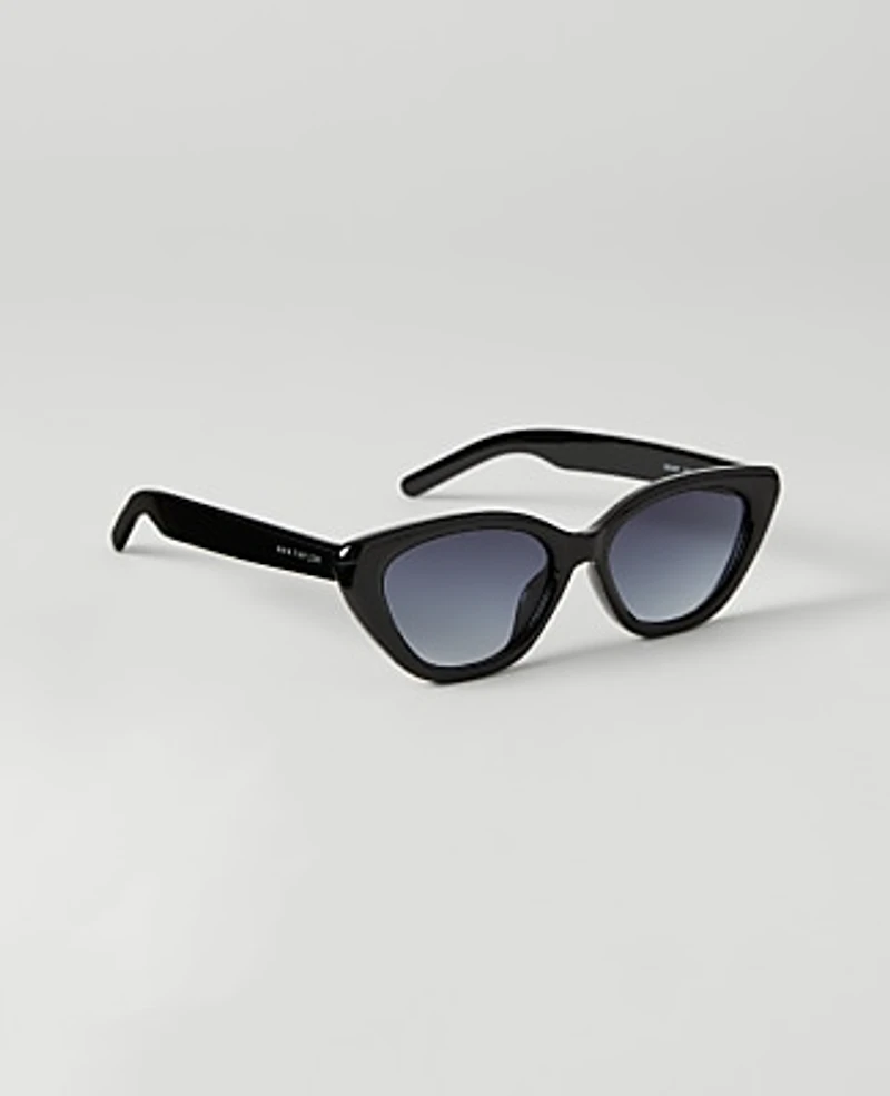 Ann Taylor Cateye Sunglasses Black Women's