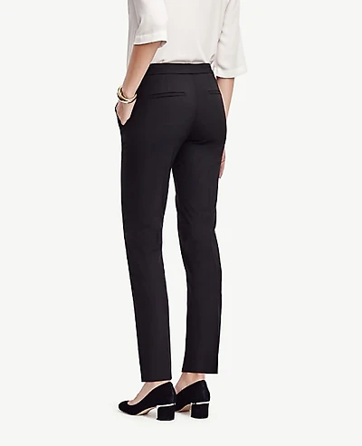 Ann Taylor The Petite Ankle Pant In Seasonless Stretch Size 0 Core Black Women's