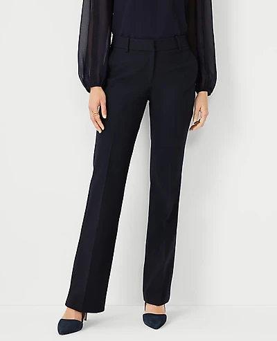 Ann Taylor The Tall Trouser Seasonless Stretch Perfect Navy Women's