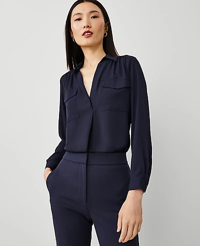 Ann Taylor Camp Shirt Women's