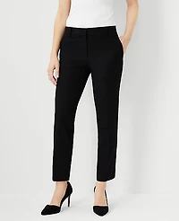 Ann Taylor The Petite Eva Ankle Pant - Curvy Fit Size 00 Black Women's