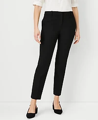 Ann Taylor The Petite Ankle Pant Bi-Stretch — Curvy Fit Black Women's