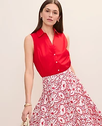 Ann Taylor Sleeveless Essential Shirt Women's