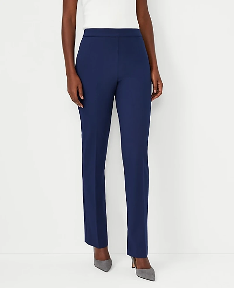 Ann Taylor The Side Zip Straight Pant Bi-Stretch Women's