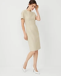 Ann Taylor The Short Sleeve Sheath Dress Bi-Stretch Women's
