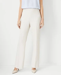 Ann Taylor The Side Zip Trouser Fluid Crepe Ivory Whisper Women's