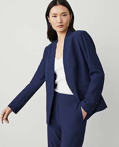 Ann Taylor The Petite Cutaway Blazer Bi-Stretch Women's