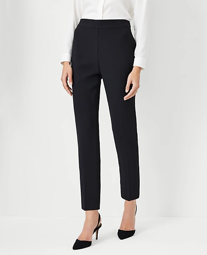 Ann Taylor The Petite Side Zip Ankle Pant Fluid Crepe Women's