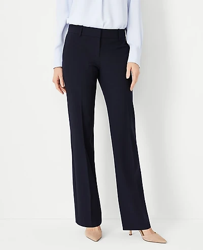 Ann Taylor The Tall Mid Rise Trouser in Seasonless Stretch Size 18 Deep Navy Sky Women's