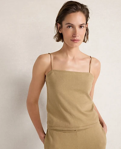 Ann Taylor Haven Well Within Organic Cotton Jersey Cami Top Truffle Women's