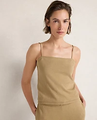 Ann Taylor Haven Well Within Organic Cotton Jersey Cami Top Truffle Women's