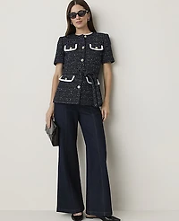 Ann Taylor The Flare Trouser Jean Classic Rinse Wash Women's
