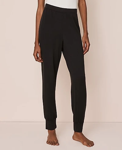 Ann Taylor Jogger Lounge Pant Black Women's