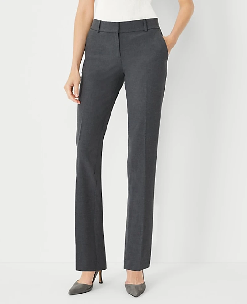 Ann Taylor The Straight Pant Seasonless Stretch Modern Charcoal Women's