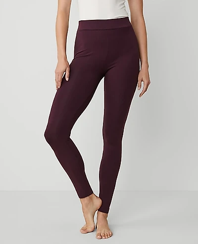 Ann Taylor Classic Easy Fit Legging Plum Rose Women's