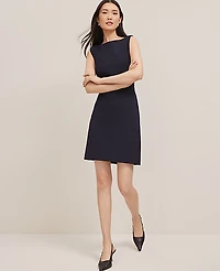 Ann Taylor The Petite Boatneck Dress Seasonless Stretch Women's