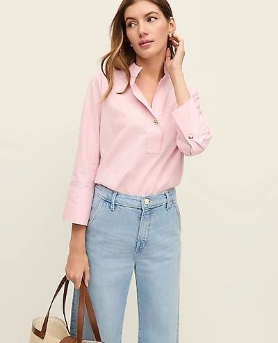 Ann Taylor Weekend Tunic Shirt Size XL Corsage Pink Women's