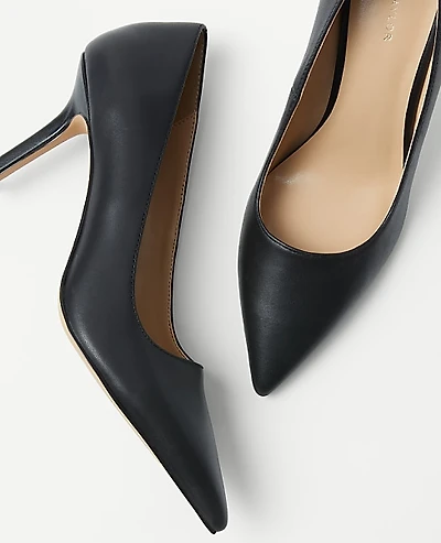 Ann Taylor Mae Leather Pump Women's