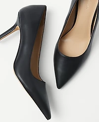 Ann Taylor Mae Leather Pump Women's