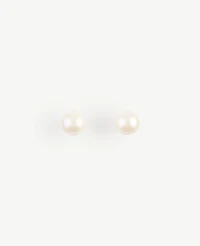 Ann Taylor Pearl Stud Earrings Ivory Women's