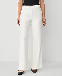 Ann Taylor The Wide-Leg Pant — Curvy Fit Winter White Women's