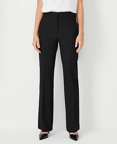 Ann Taylor The High Rise Trouser in Seasonless Stretch - Curvy Fit Size 2 Core Black Women's