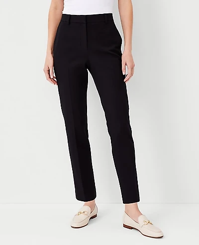 Ann Taylor The High Rise Eva Ankle Pant - Curvy Fit Size 0 Black Women's
