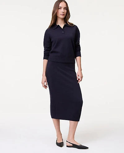 Ann Taylor Petite Weekend Sweater Pencil Skirt Women's