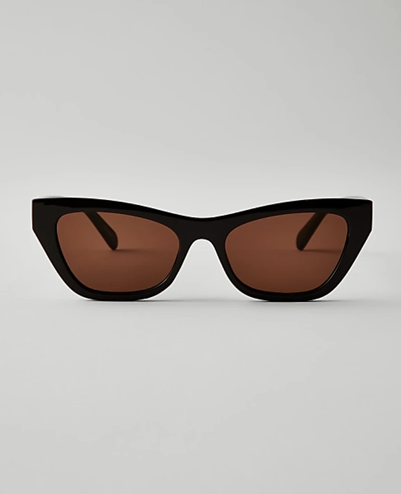 Ann Taylor Cateye Sunglasses Brown Women's