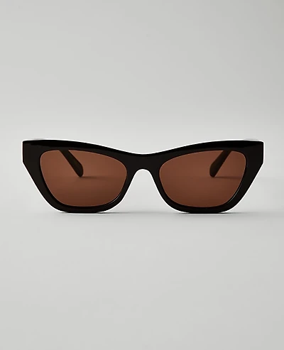 Ann Taylor Cateye Sunglasses Brown Women's