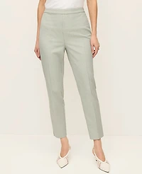 Ann Taylor The Petite Natalie Pant Houndstooth Pale Olive Women's
