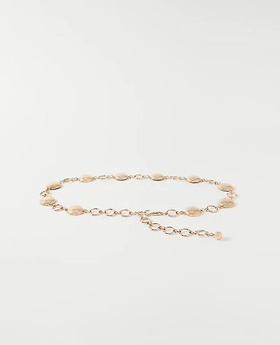 Ann Taylor Metal Chain Belt Gold Women's