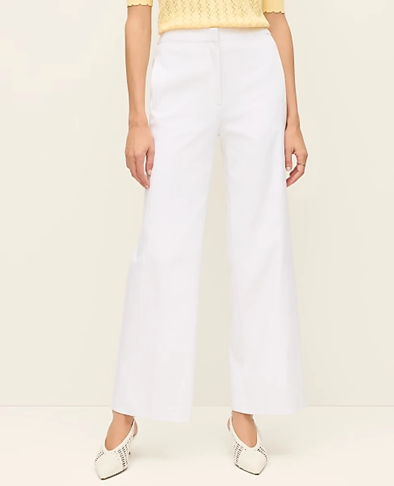 Ann Taylor The Grace Straight Pant — Curvy Fit White Women's