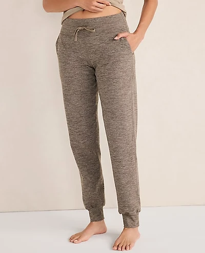 Ann Taylor Haven Well Within Balance Heather Drawstring Joggers Truffle Women's