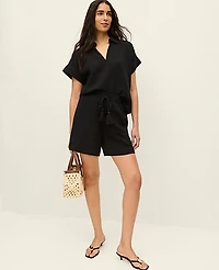 Ann Taylor The Pull-On Short Cotton Gauze Women's