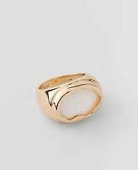 Ann Taylor Metal Stone Ring Women's