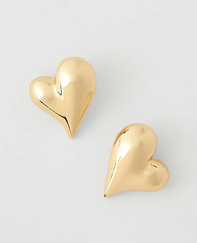 Ann Taylor Mini Heart Stud Earrings Women's