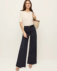 Ann Taylor The Modern Wide-Leg Pant Night Sky Women's