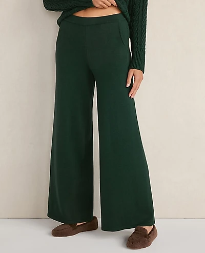 Ann Taylor Haven Well Within Organic Cotton Relaxed Wide Leg Pants Women's