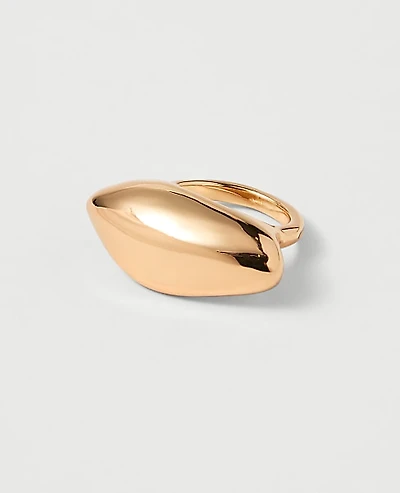 Ann Taylor Oval Ring Goldtone Women's