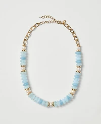 Ann Taylor Mixed Stone Necklace Sky Gazing Women's